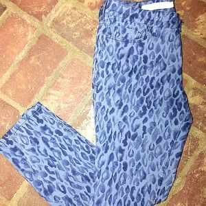 Anthropologie Pilcro Stet Leopard Skinny Jeans 29